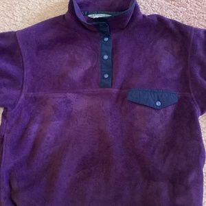 EMS purple Polartec fleece pullover. Size M